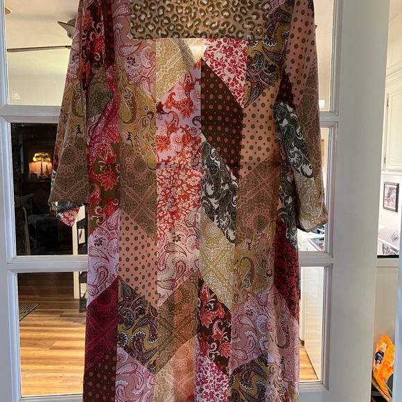 Kachel Anthropologie Silk Boho look Dress, size 8 - Picture 5 of 9
